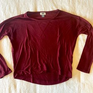 Old Navy Maroon Long Sleeve XS